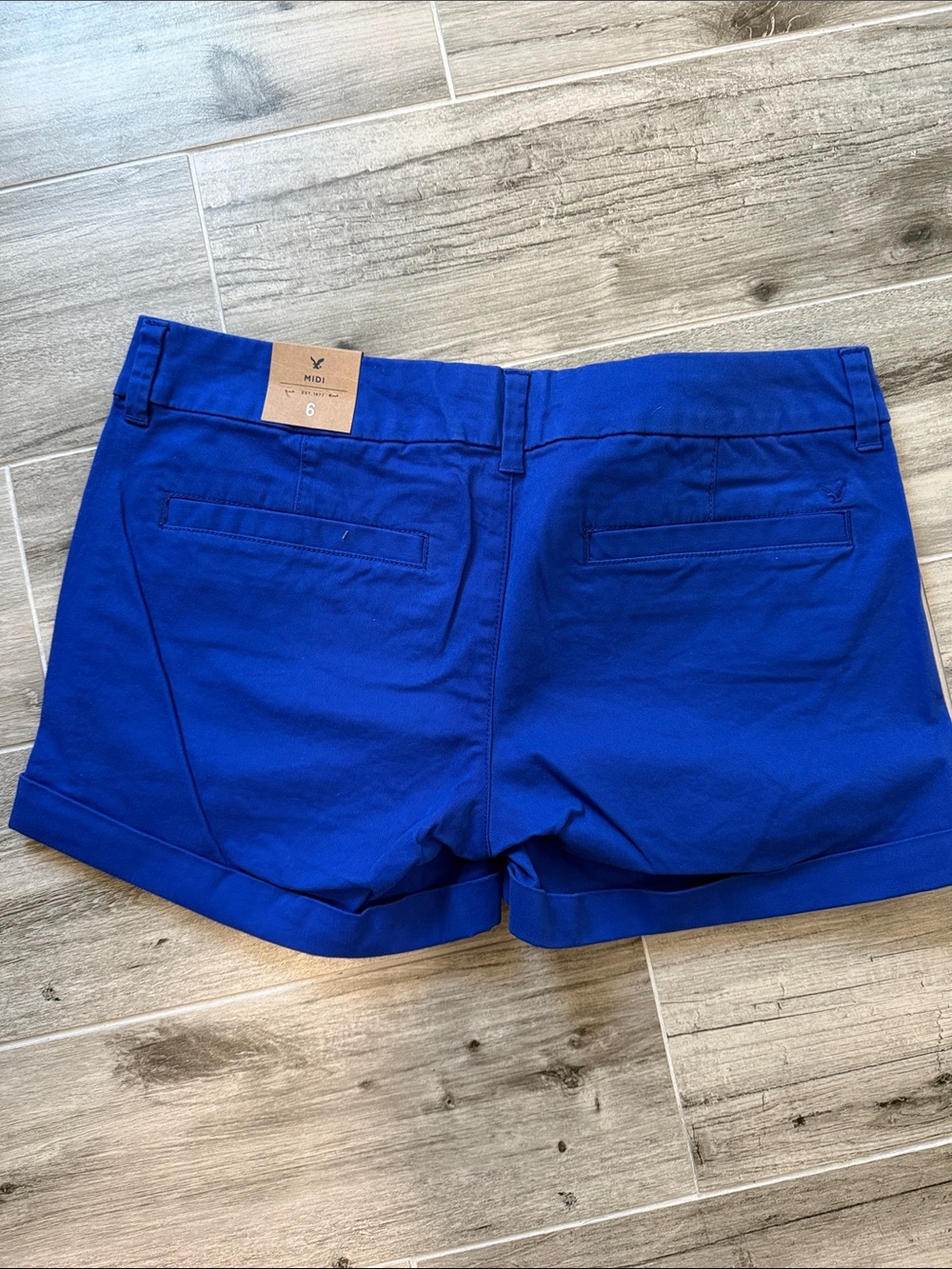American Eagle Outfitters Royal Blue Cuffed Shorts